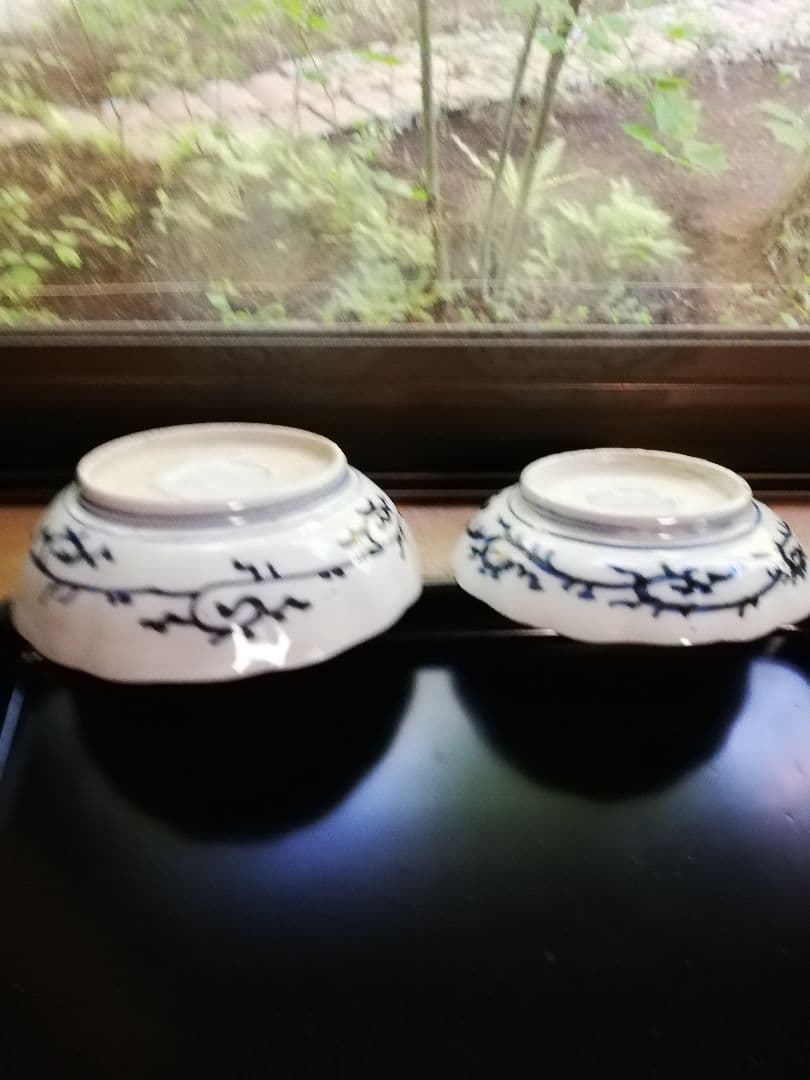 (古伊万里)みじん唐草2枚