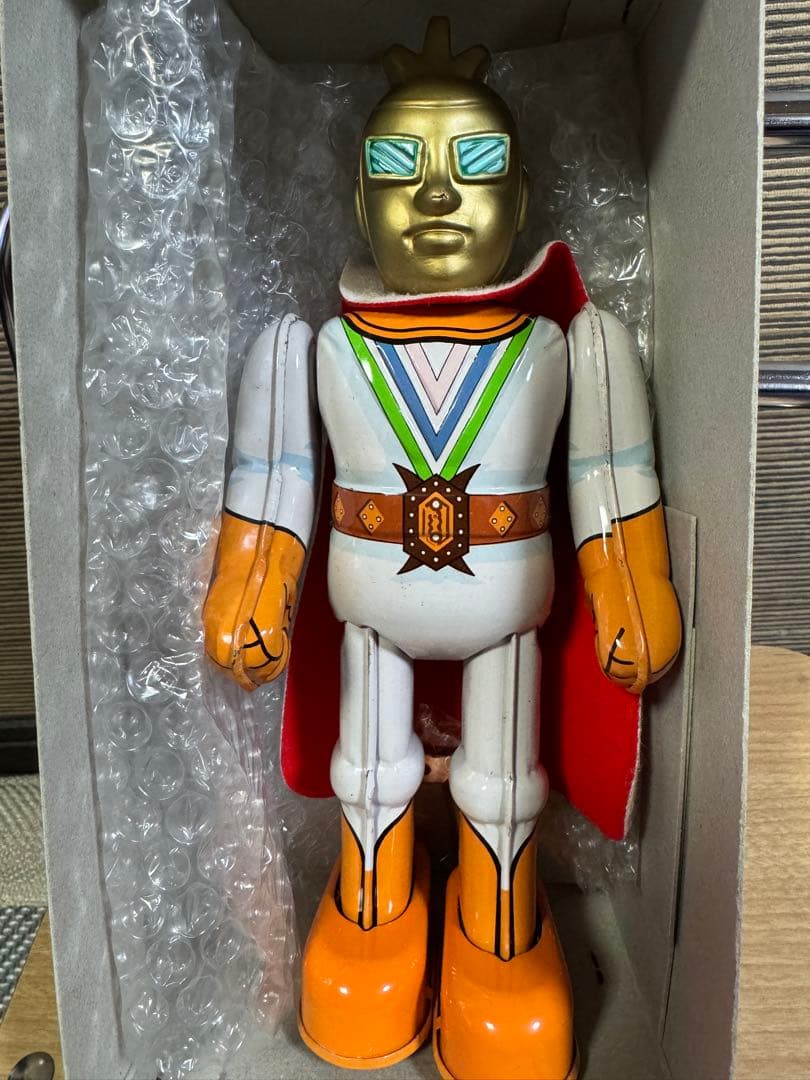 ビリケン商会　七色仮面　ブリキ玩具　ゼンマイ歩行 【希少ホビー】