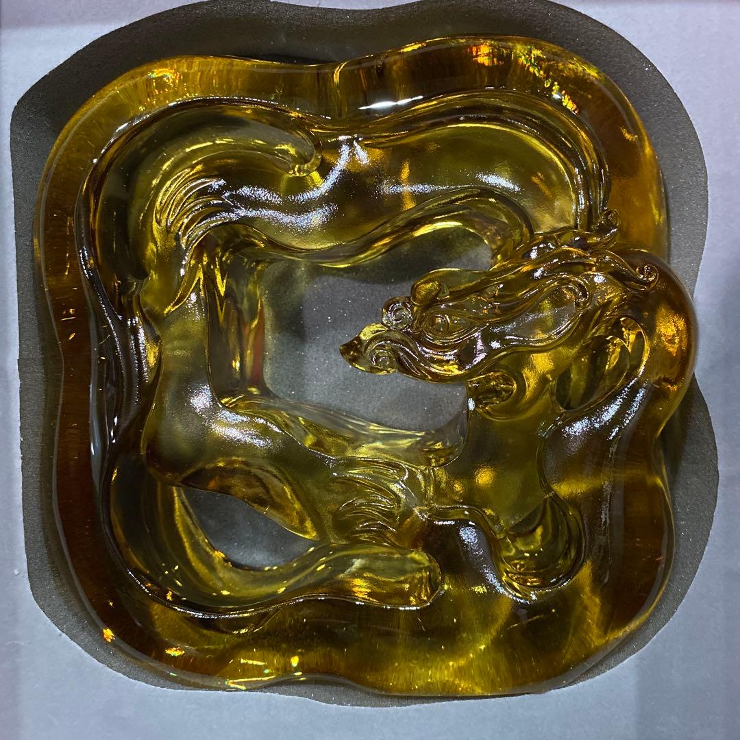 琉園工房 瑠璃工房 tittot 龍 大型 置物 クリスタル