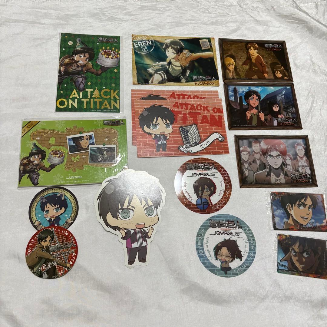 進撃の巨人　まとめ売り　ほぼエレン　特典&非売品多め　リヴァイ　ミカサ グッズ