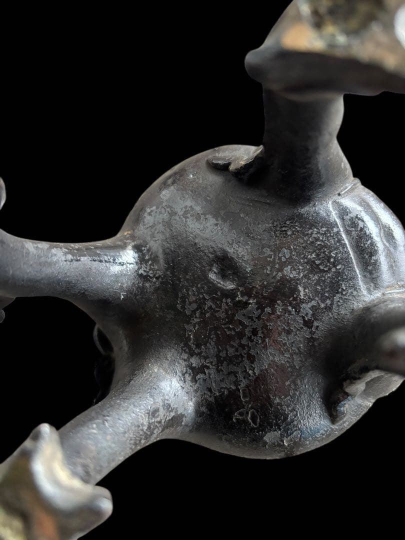 M*i様 時代 銅獅子香炉/中国古玩 香道具 銅製 骨董品 時代