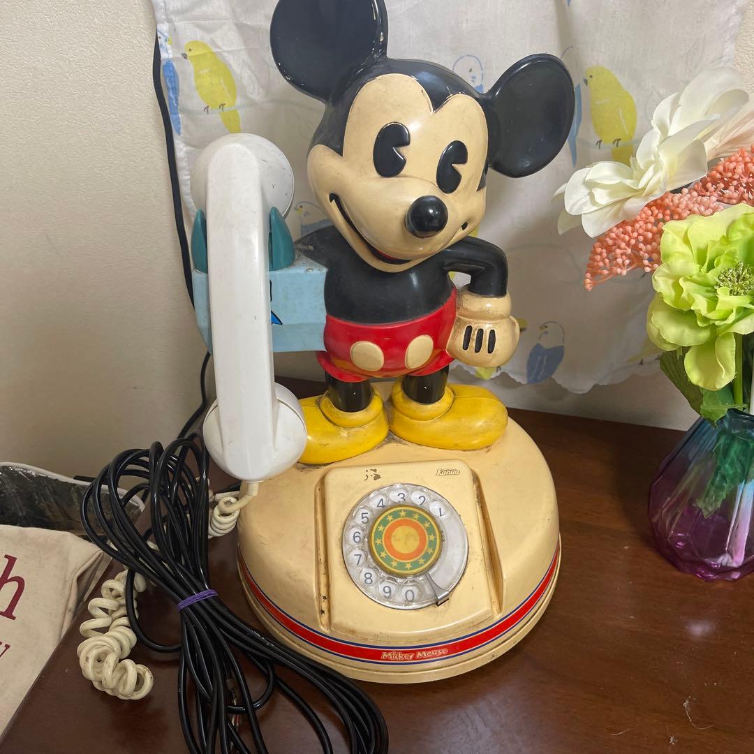 ミッキーマウスダイヤル式電話