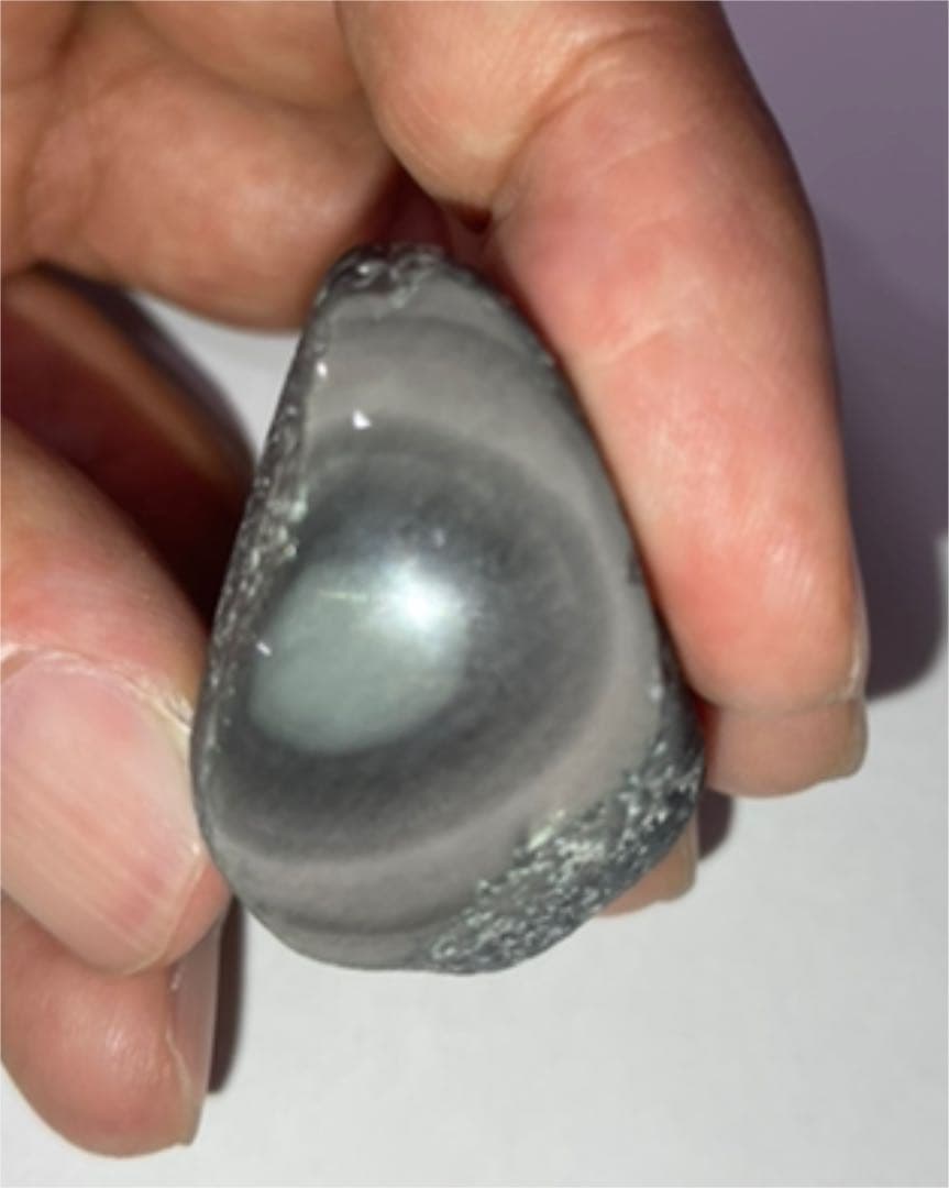 研磨品 十勝石玲瓏5個セット+玲瓏原石ランダムおまけ2個｜