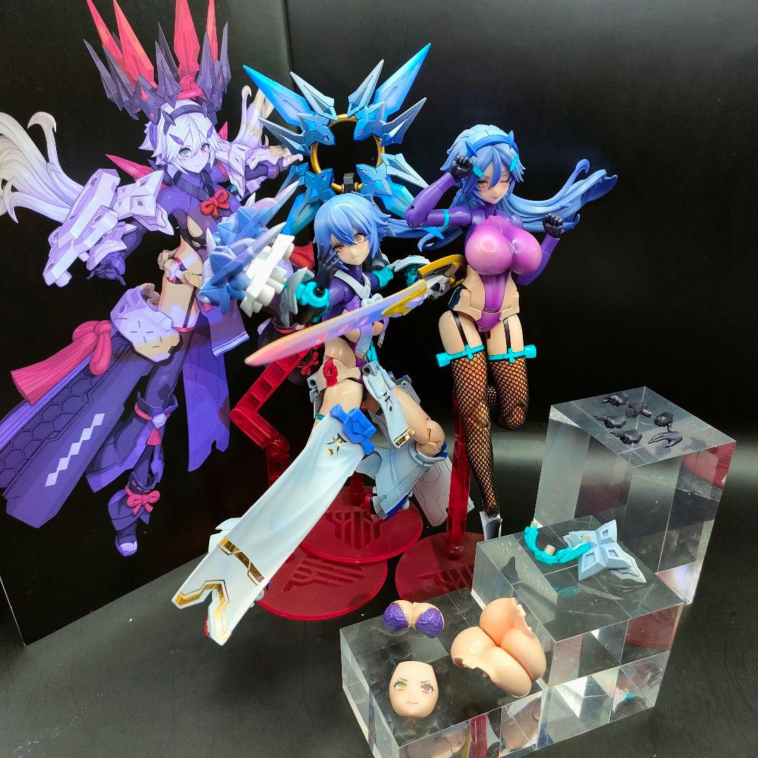 メガミデバイス 皇巫（オウブ) スサノヲ 氷女帝 レガリア【塗装完成品