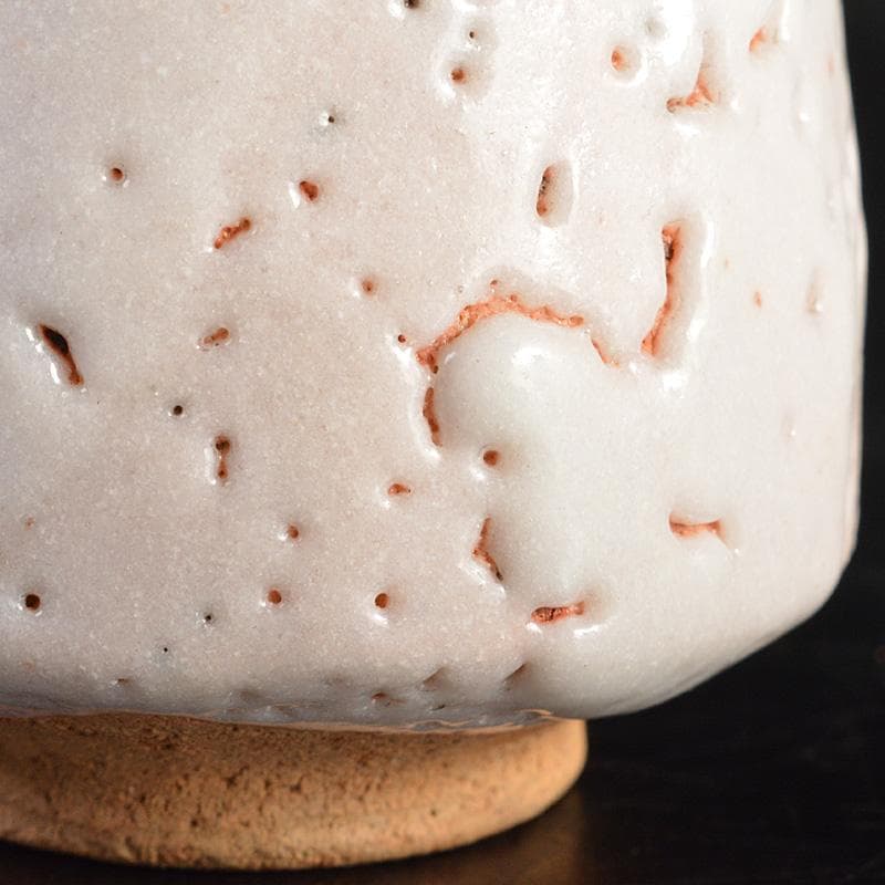 茶道具 加藤唐九郎 一無斎（一ム斎）作 志野 ぐい呑み 共布共箱 V