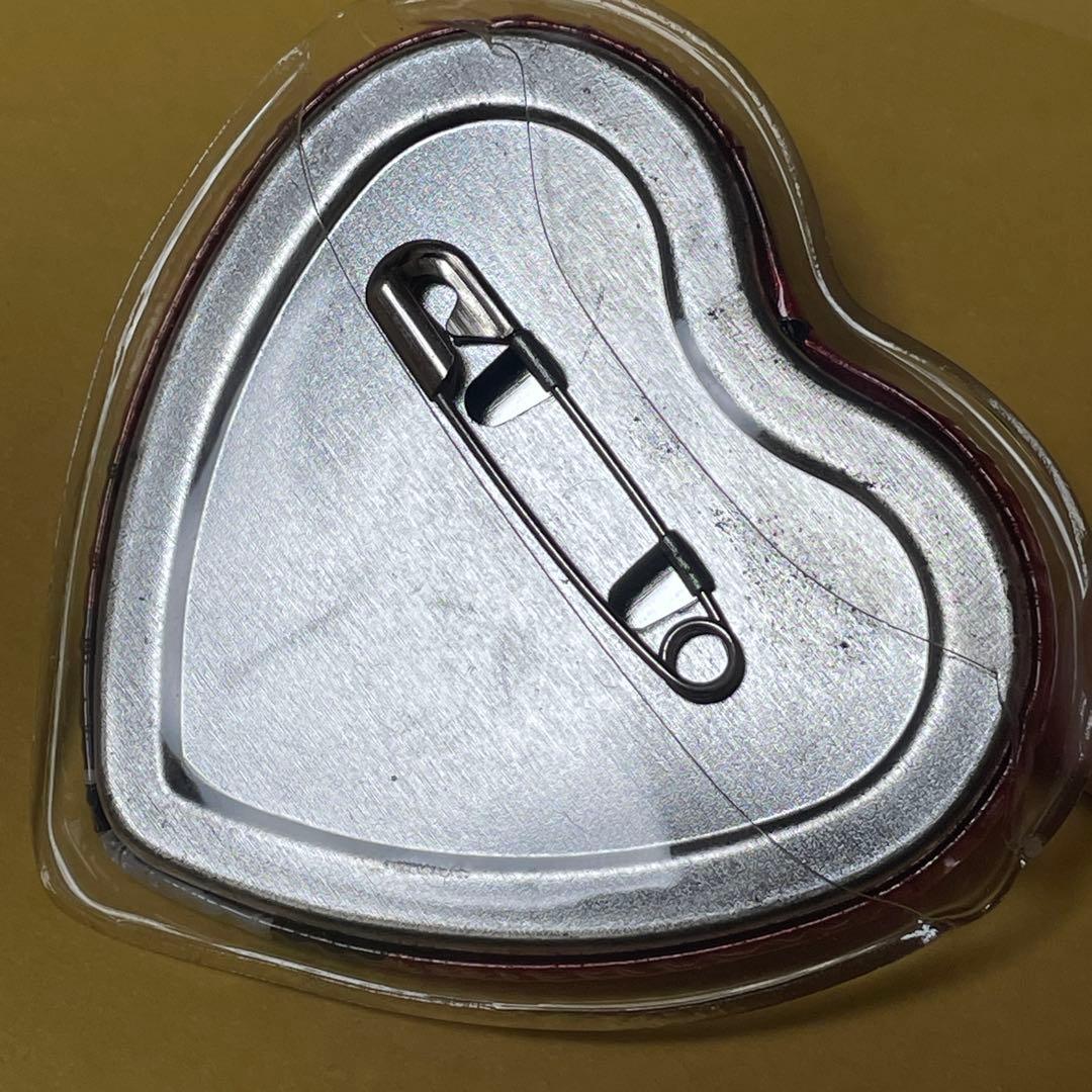 1点 朱桜司 ハート型グリッター缶バッジ あんスタ 5周年