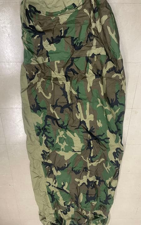 米軍実物 スリーピング 寝袋 シュラフ カバー、収納袋付き 米軍