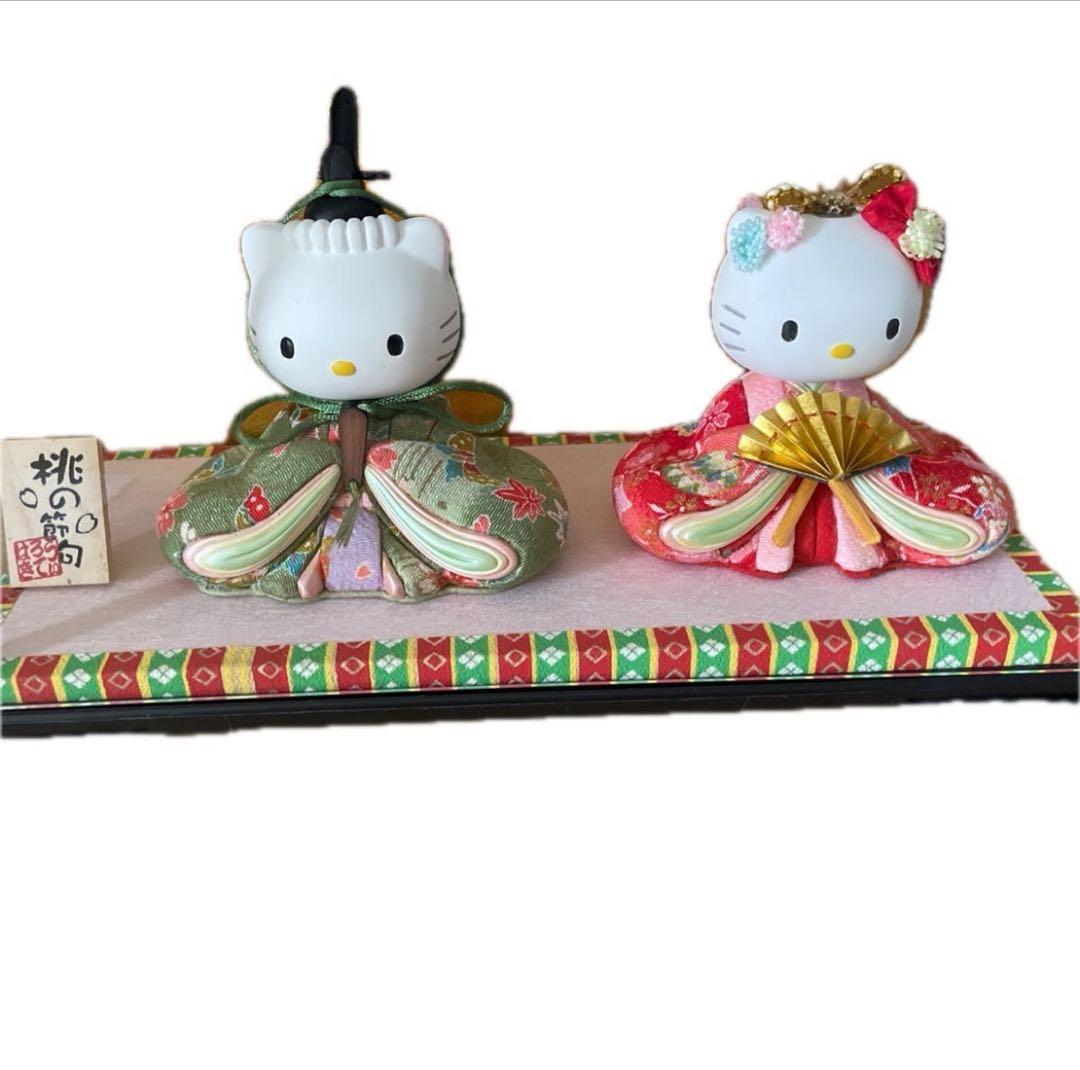 ハローキティ雛人形 陶器製 専用ケース付き