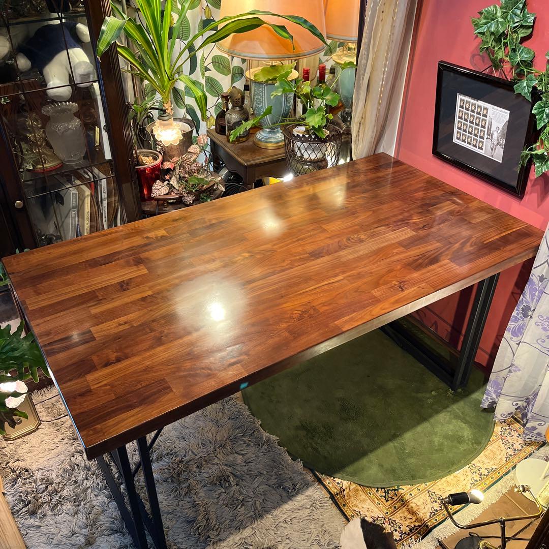 ☆hinotsuki☆引き取り価格 ウォールナット無垢　ダイニングテーブル