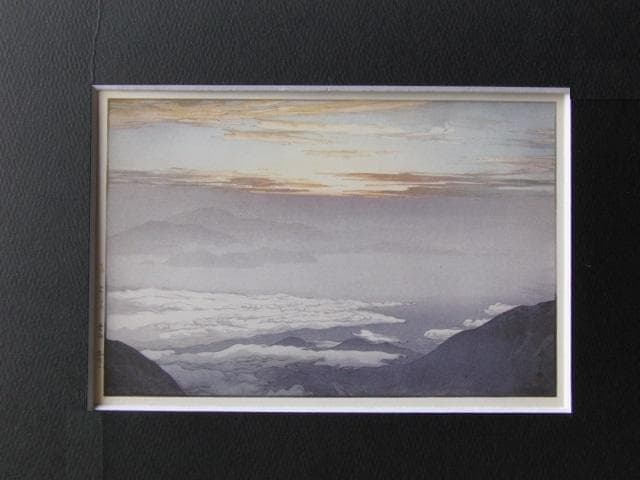 吉田博、杉並木、希少な額装用画集より、新品高級額装付、状態良好