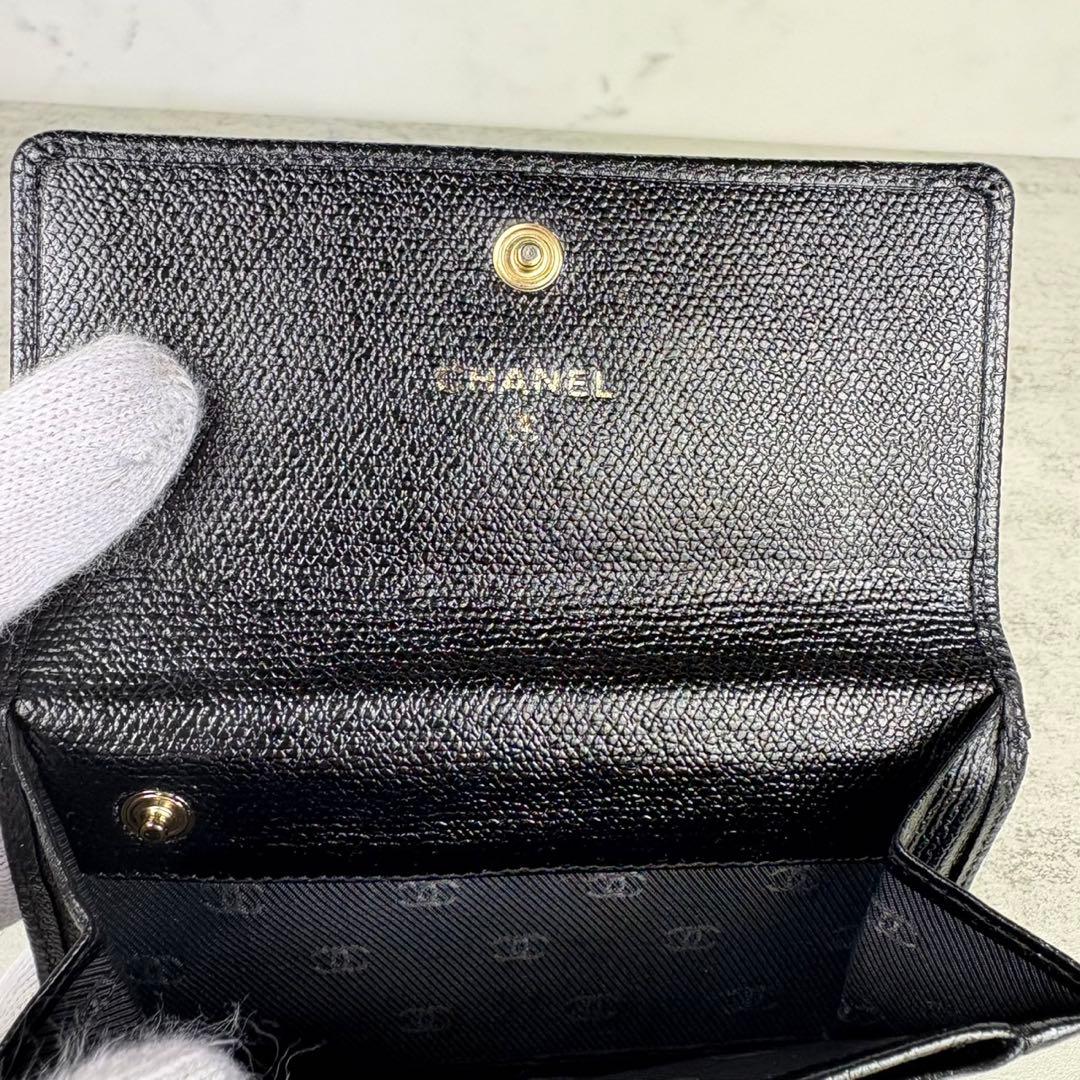 CHANEL シャネル　キャビアスキン　ケース　カードケース　財布　定期