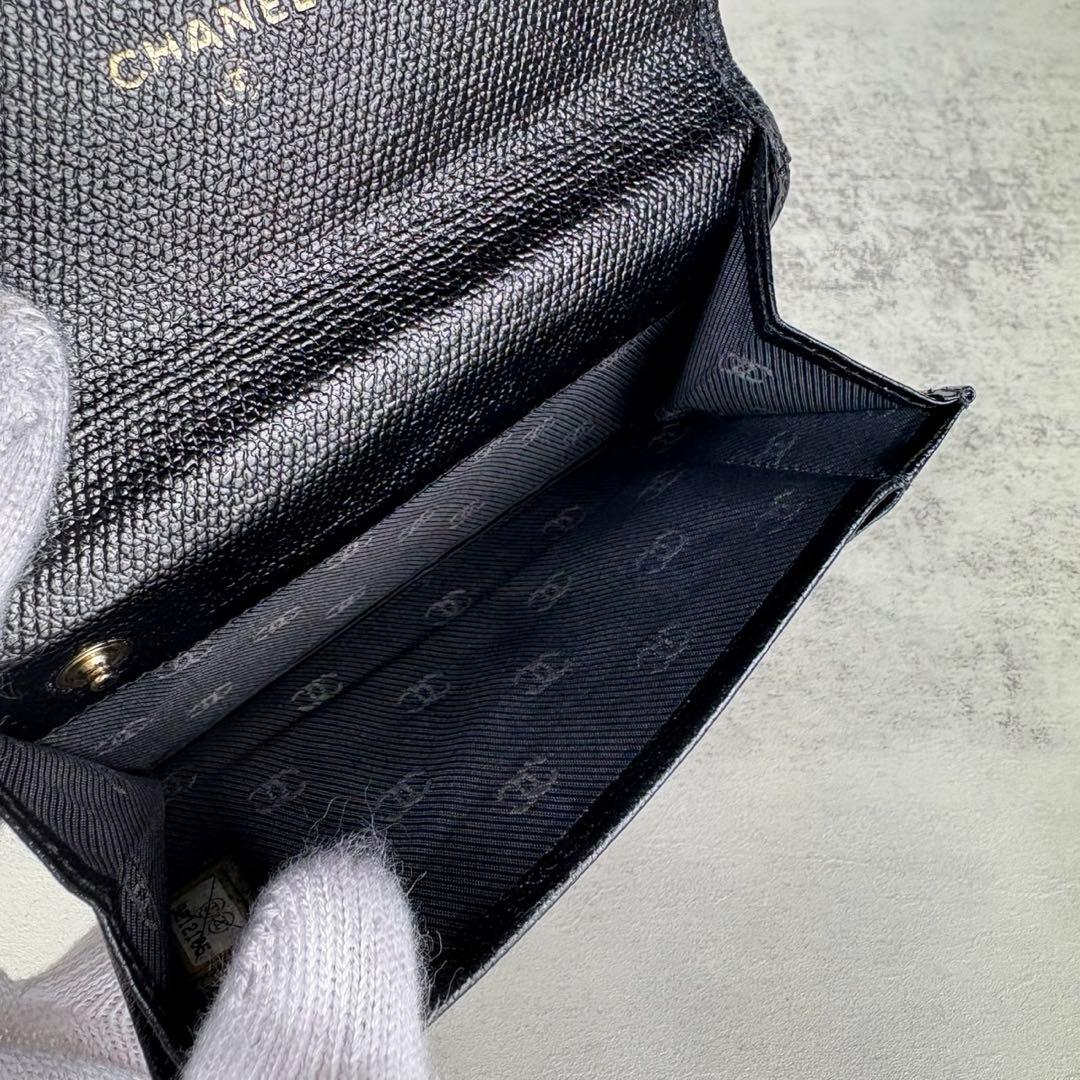 CHANEL シャネル　キャビアスキン　ケース　カードケース　財布　定期