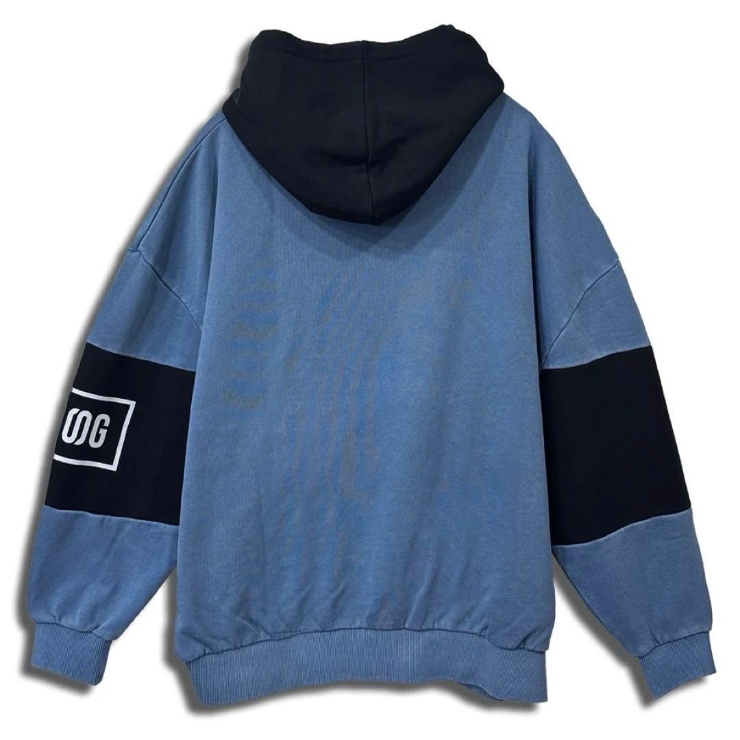 ☆新品・未開封☆BMSGツートンジップアップパーカーBLUE【OVER】