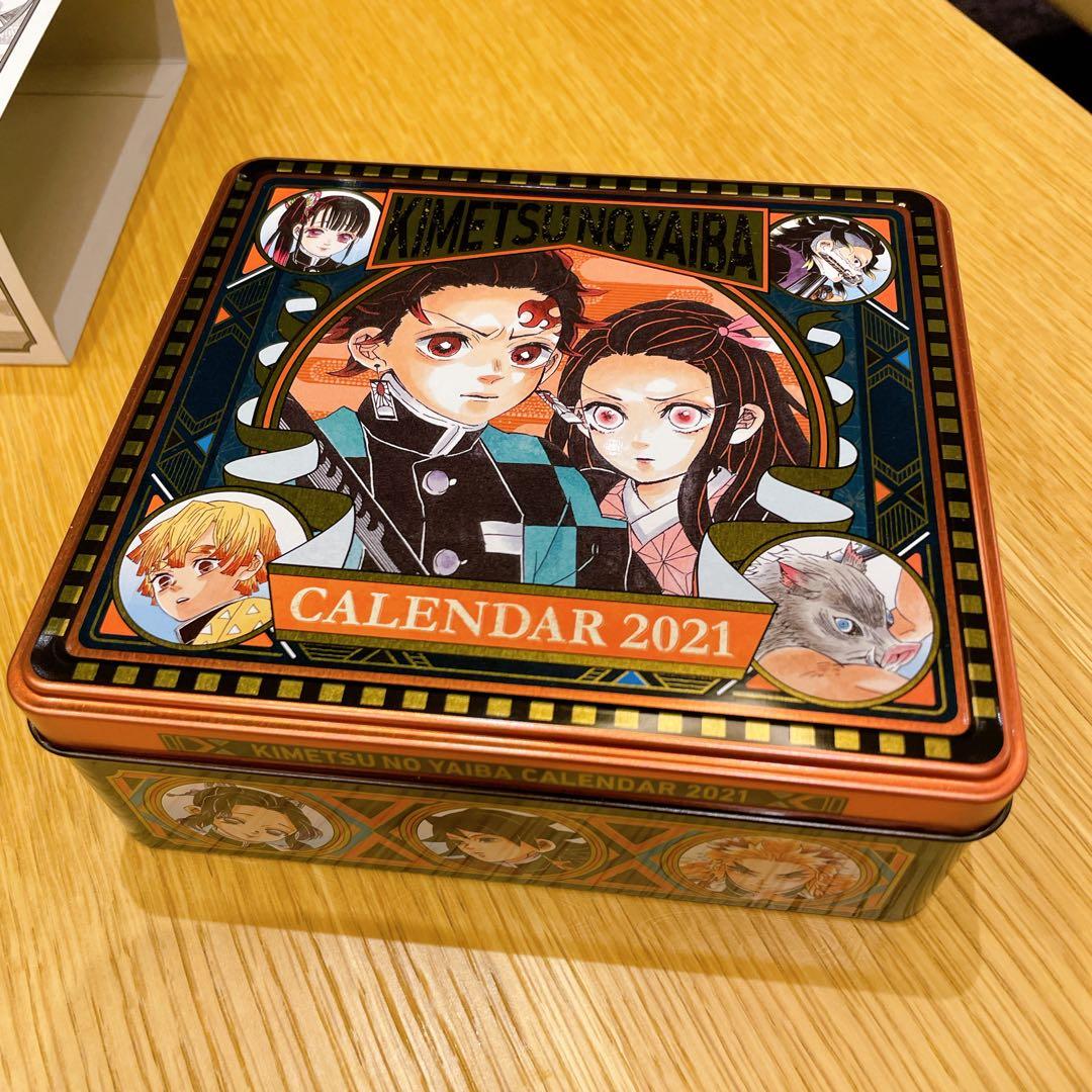 鬼滅の刃 コミックカレンダー2021 特製缶入り 日めくりカレンダー