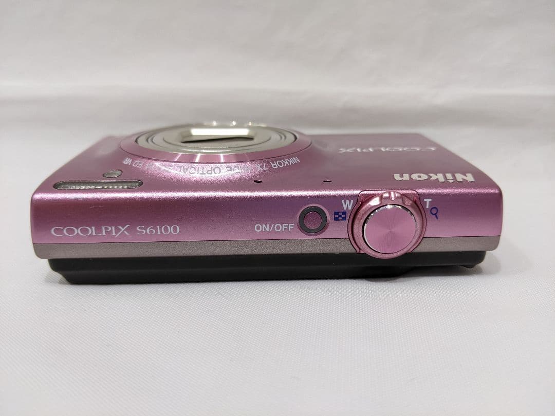 動作未確認品 Nikon COOLPIX S6100 ピンク 7倍ズーム