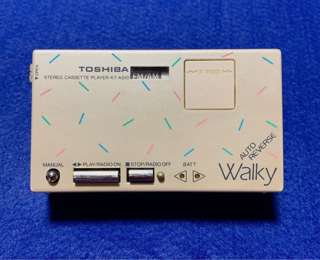 ジャンク品】東芝Walky KT-AS10カセットプレーヤー 東芝 ポータブル