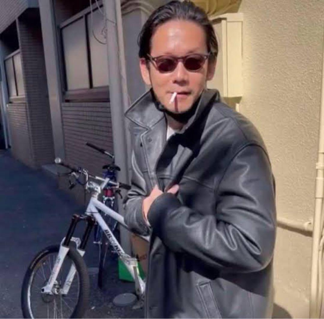 Mサイズ 野村訓市様モデル OLD GAP レザー カーコート 90s