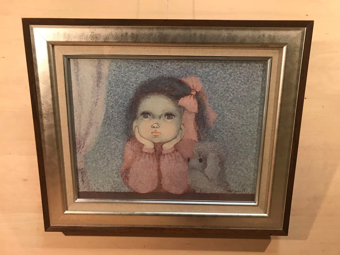 はしぐちみよこ 「窓」 油彩F6号 画面右下・キャンバス裏に直筆サイン