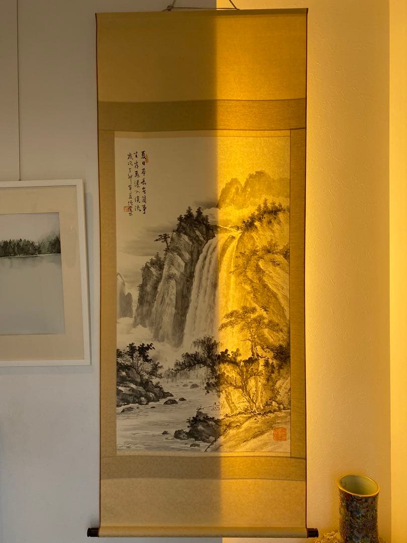 楊増棠 近代中国 掛軸 絵画 台湾画家 中国画 中国美術