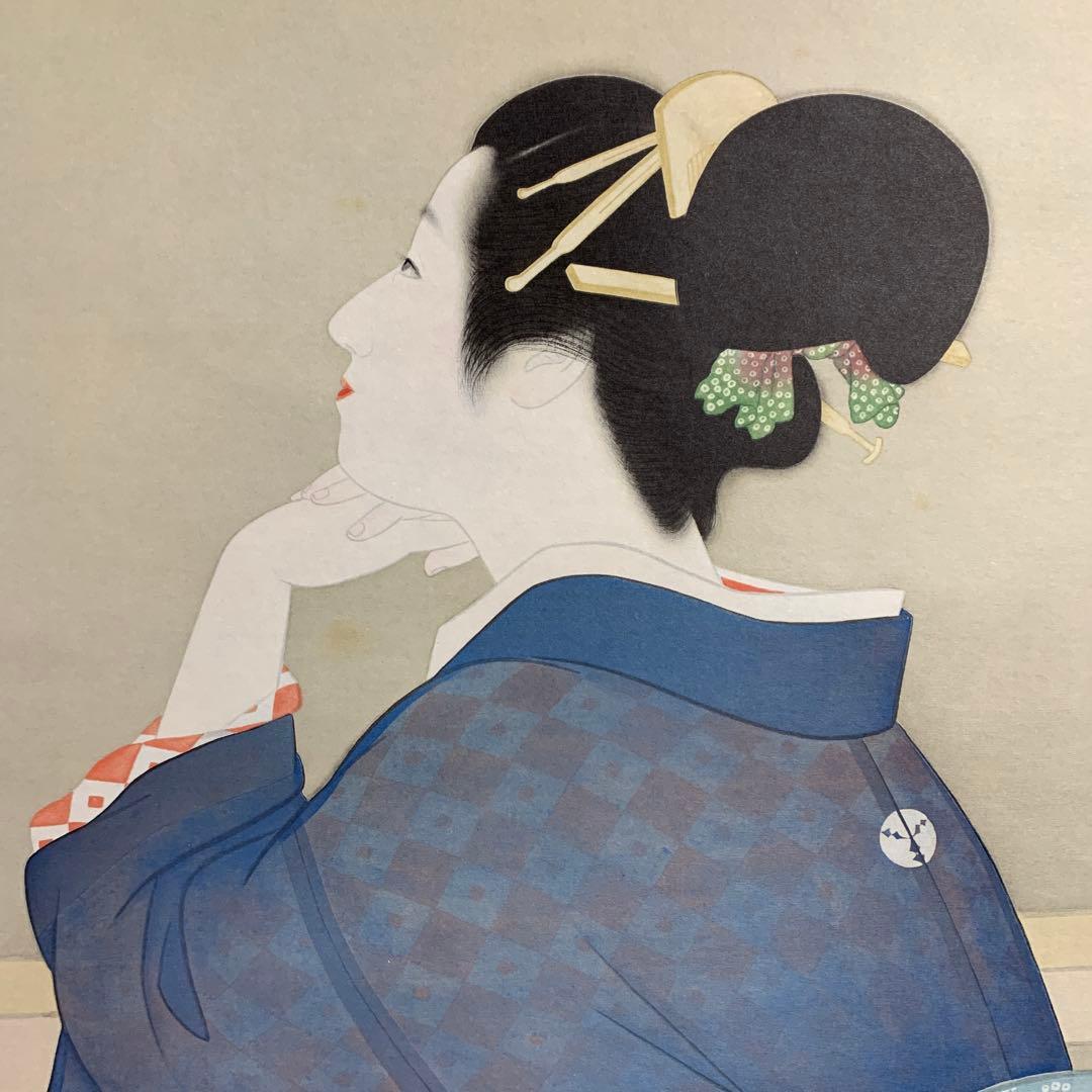 美品 掛け軸 上村松園筆 四季の美人図（清韻・蛍・待月・牡丹雪）4本セット