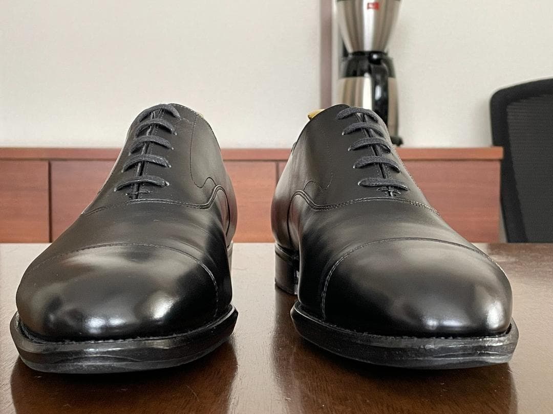 三陽山長 友二郎 ストレートチップ 7 25cm 日本製 新品純正ツリー付