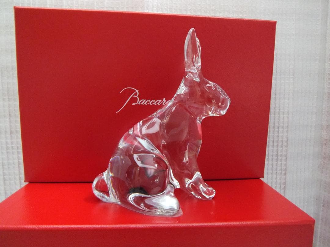 2PR81129093-0001 バカラ オブジェ レッドのウサギ