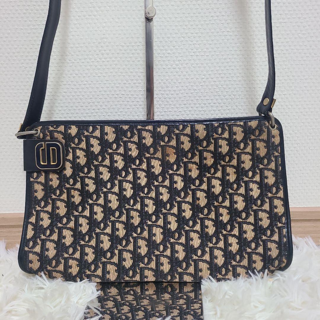 良品】Dior トロッター ショルダーバッグ バッグ ビンテージ メンズ ロゴ