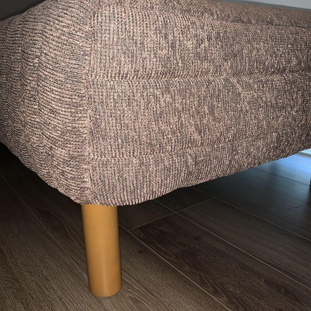 フランスベット シングル 脚付きマットレス ブラウン