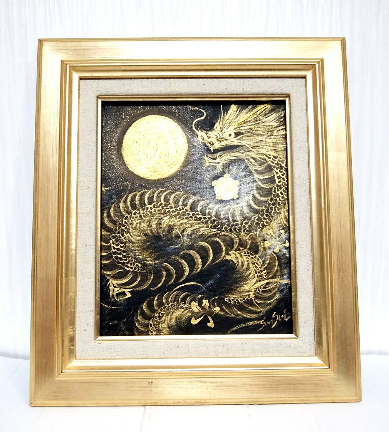 No.437 龍神 虹龍 虹 桜 風景画 絵画 開運絵画 No.437 龍神 虹