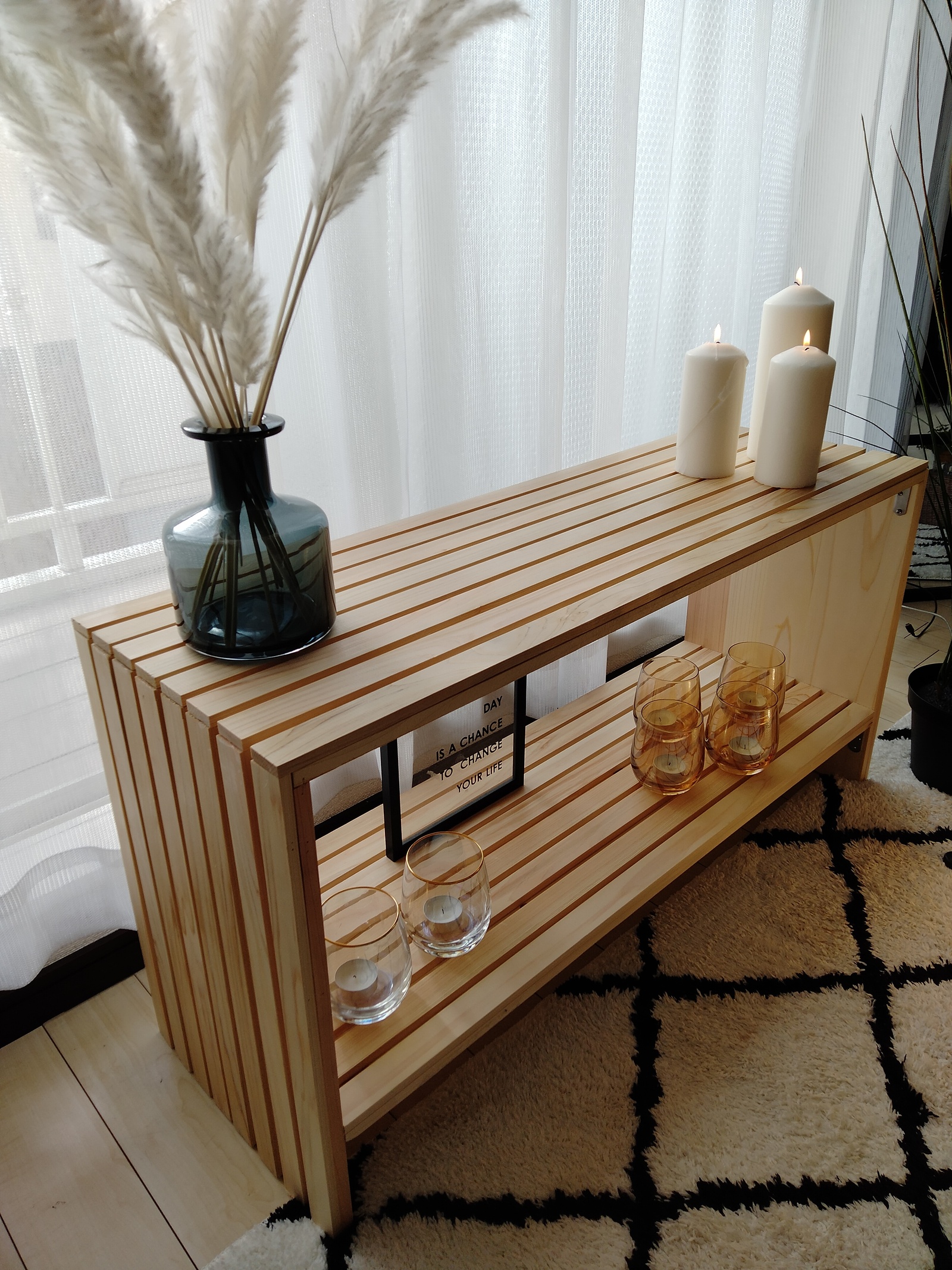 ルーバー テレビ台 本棚 サイドテーブル センターテーブル 飾り棚