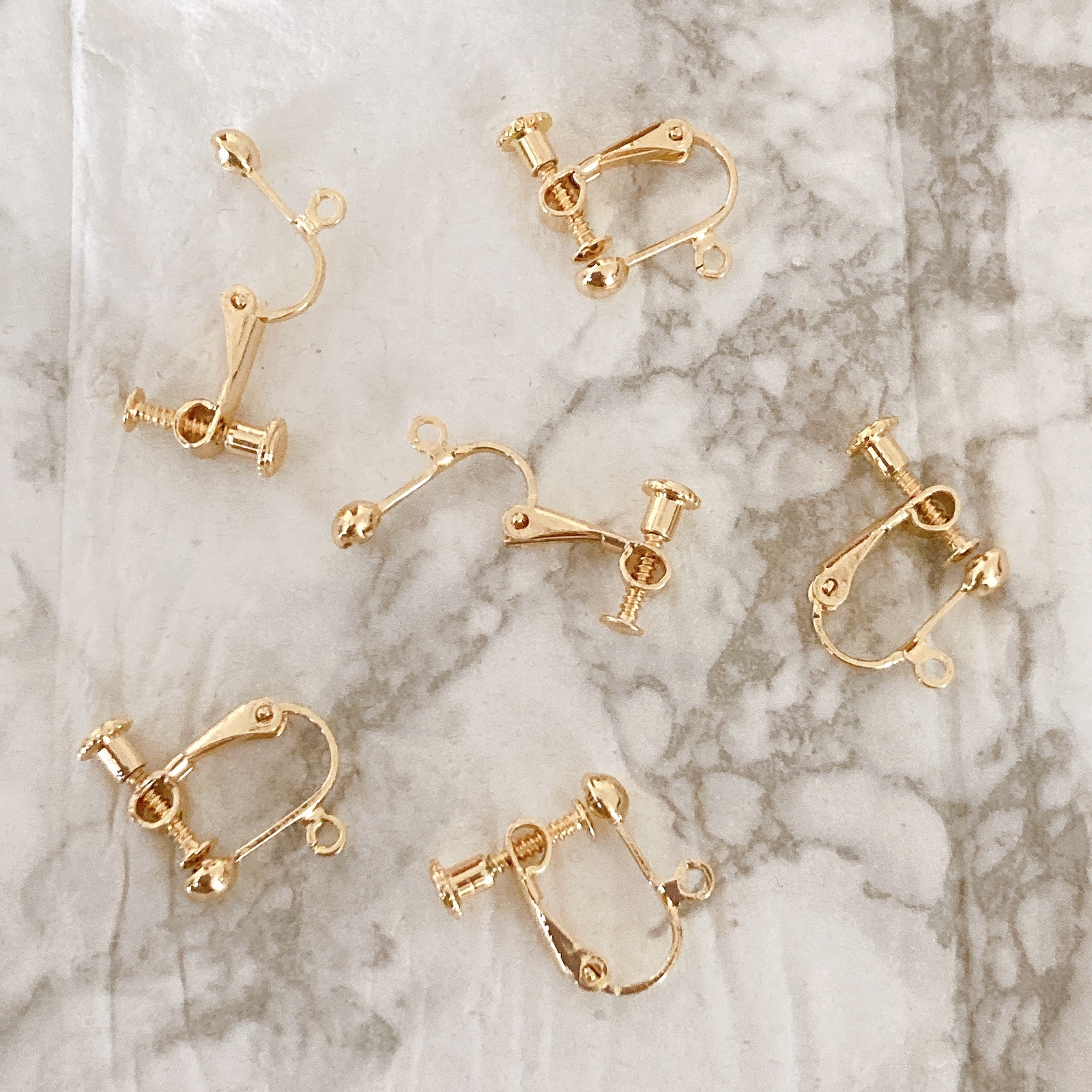 新商品 14kgf イヤリング ネジバネ式 金具 1ペア 2個 アクセサリー作成