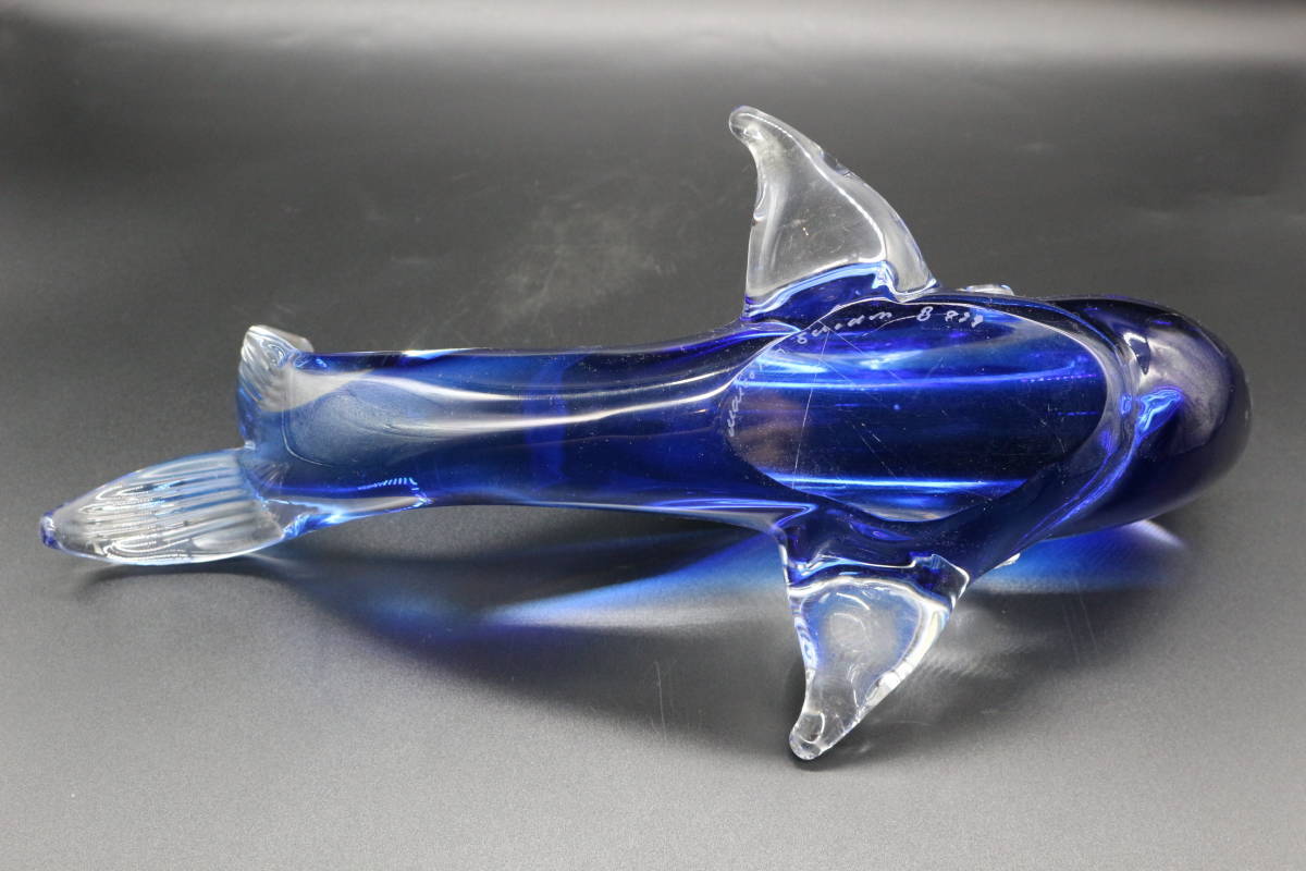 Marcolin / クジラ / 鯨 / クリスタルガラス / オブジェ / 置物