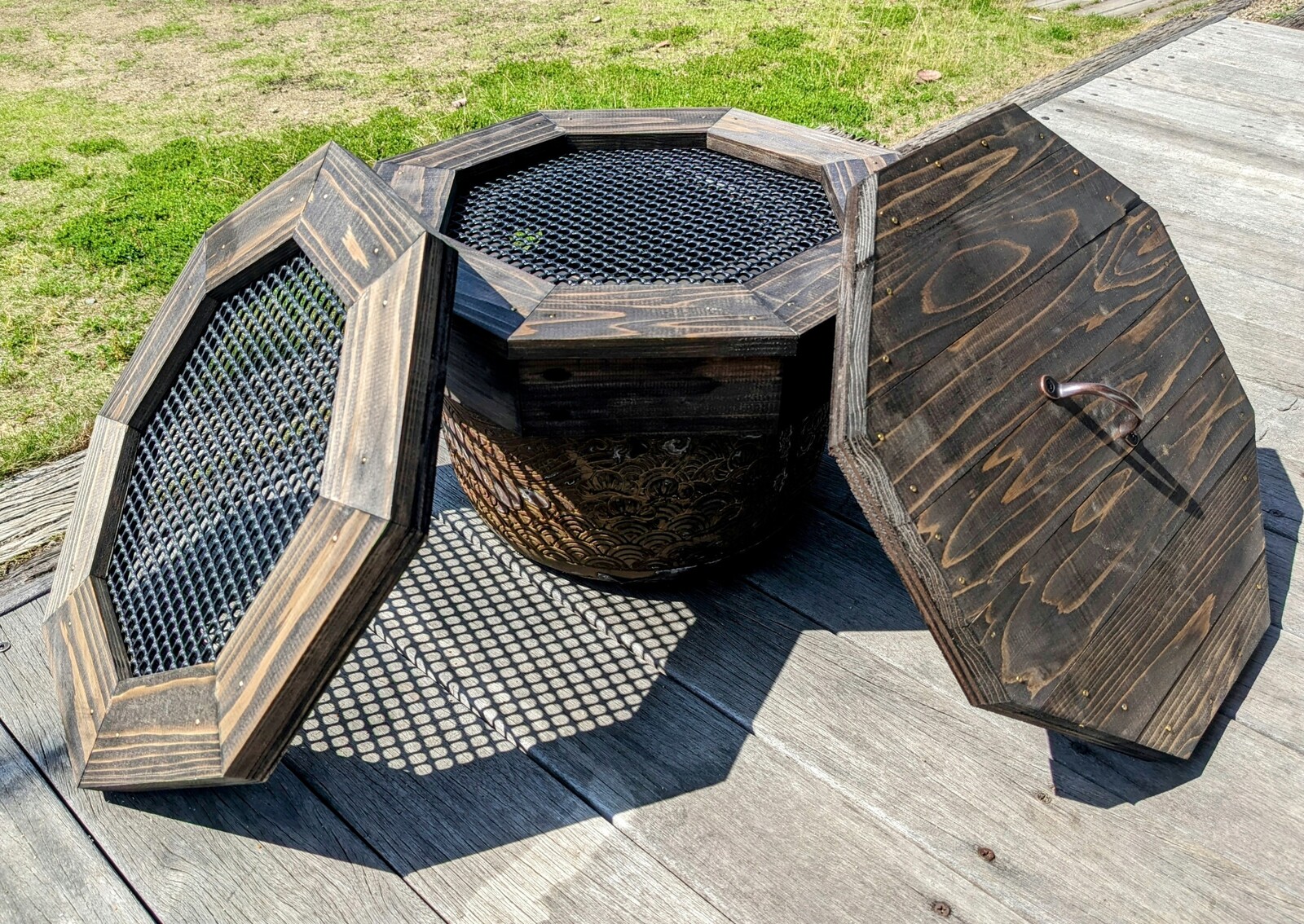 睡蓮鉢木枠カバー 50cmタイプ - 武めだか | minne byGMOペパボ 国内