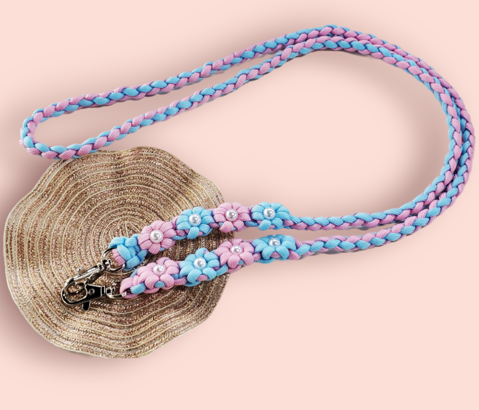 花のパラコードスマホショルダー - type-b by pulumeria | minne byGMO