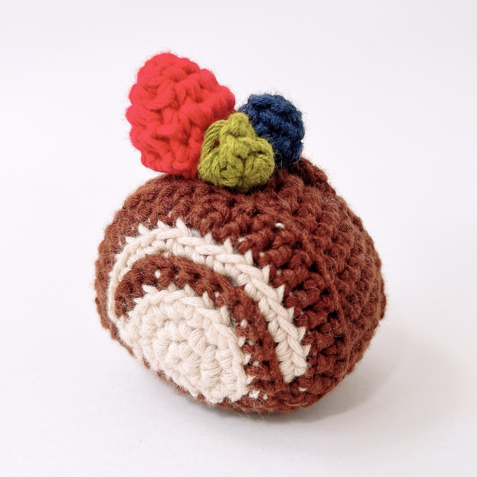 ロールケーキ あみぐるみ ケーキ 編みぐるみケーキ おままごと 編み物