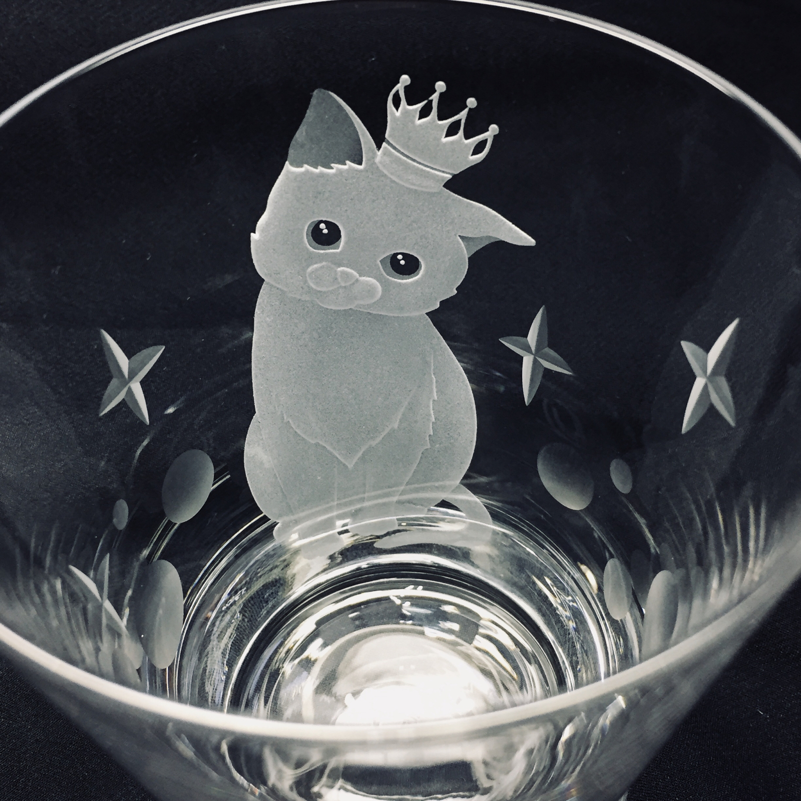 大判ヘレロ ステンドグラス ロッキー 眠り猫さん グラスマスターズ社