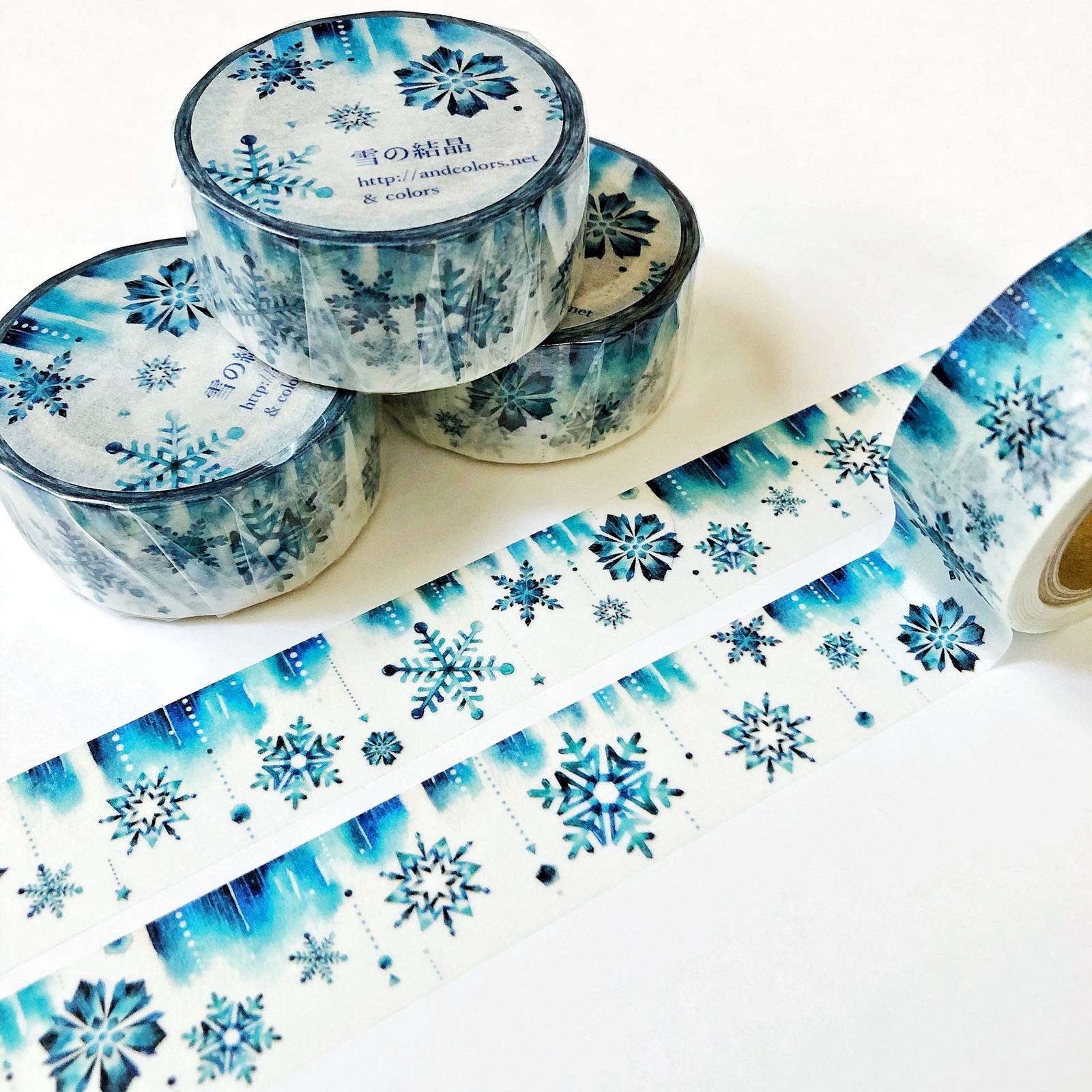 雪の結晶マスキングテープ - & colors | minne byGMOペパボ 国内最大級