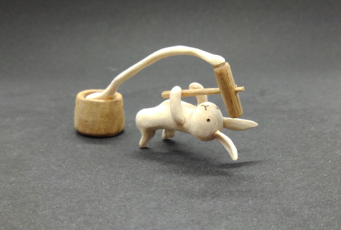 木製餅つきウサギ - ハナノ工場ギャラリー | minne byGMOペパボ 国内