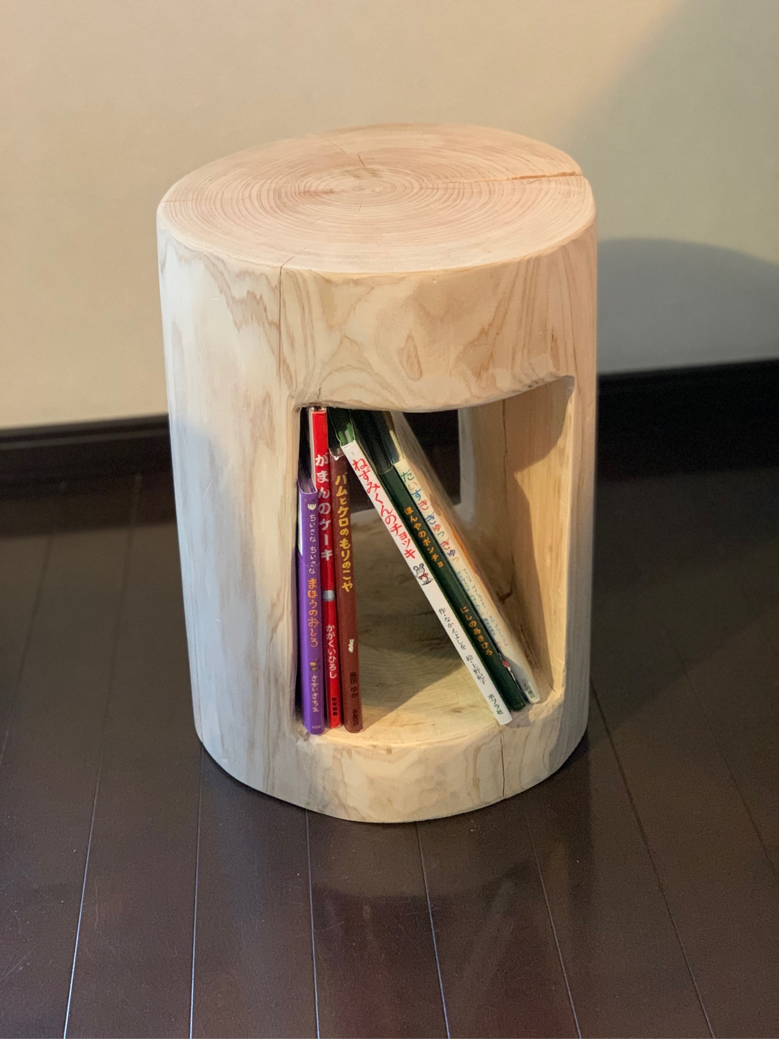 アウトレット メープル 丸太アイアンスツール サイドテーブル メープル