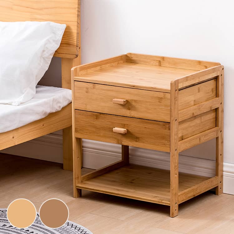 IDC大塚家具 ナイトテーブル 木製 DMGF007 小 引き出し付き モダン