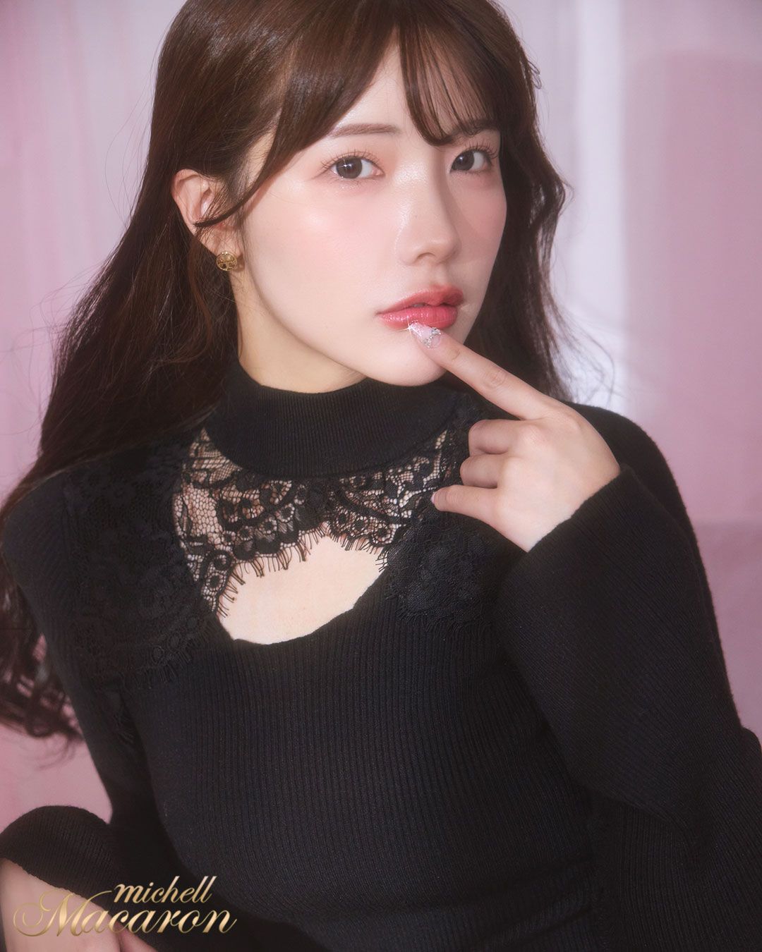 レースニットワンピース ブラック | ファッション通販＆メディア