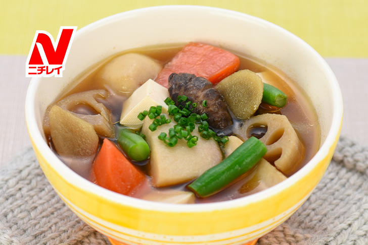 簡単けんちん汁 - レシピ - 冷凍食品・冷凍野菜はニチレイフーズ