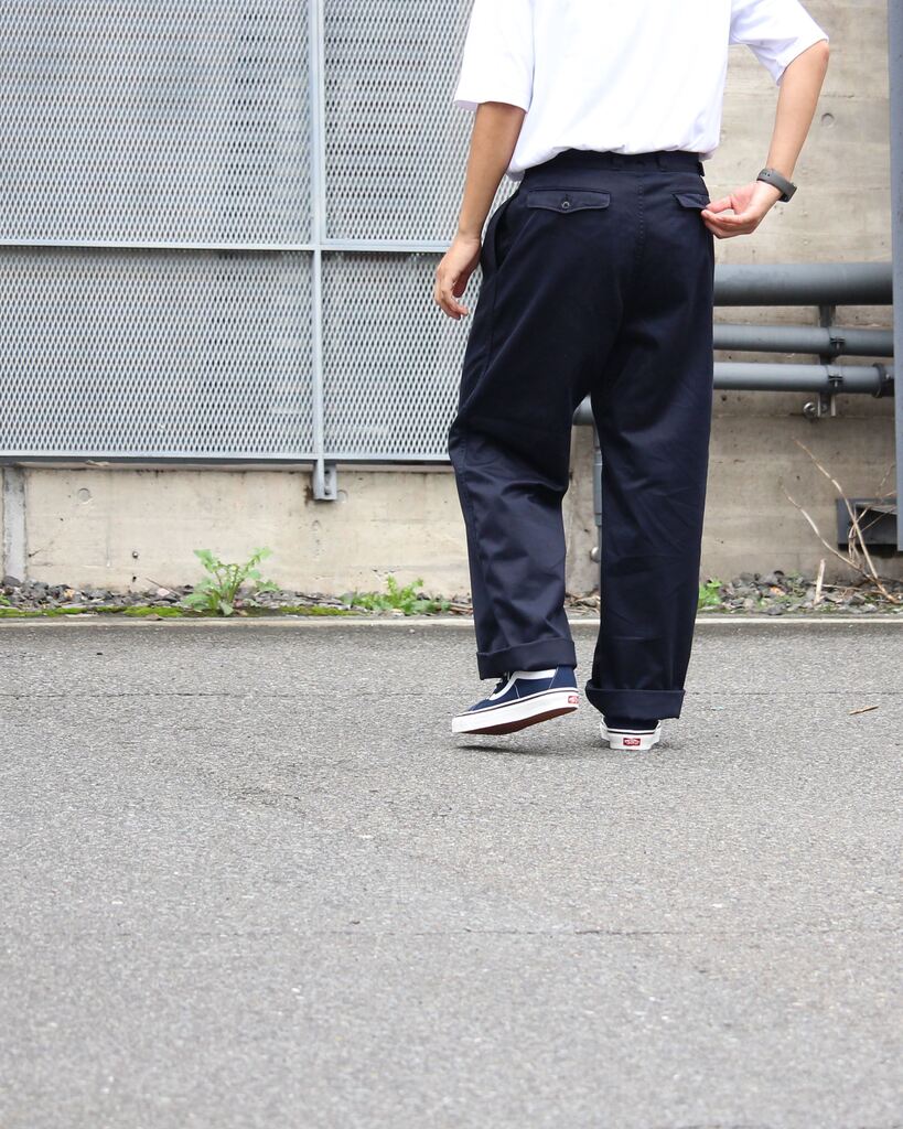 試着のみ】nanamica ワイドチノパンツ 34ブラック nanamica(ナナミカ