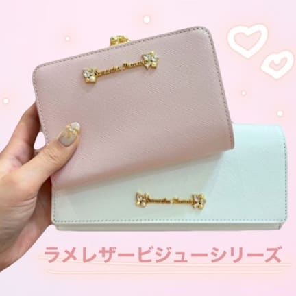 ラメレザービジュー 口金折財布(FREE ブラック): Samantha Thavasa