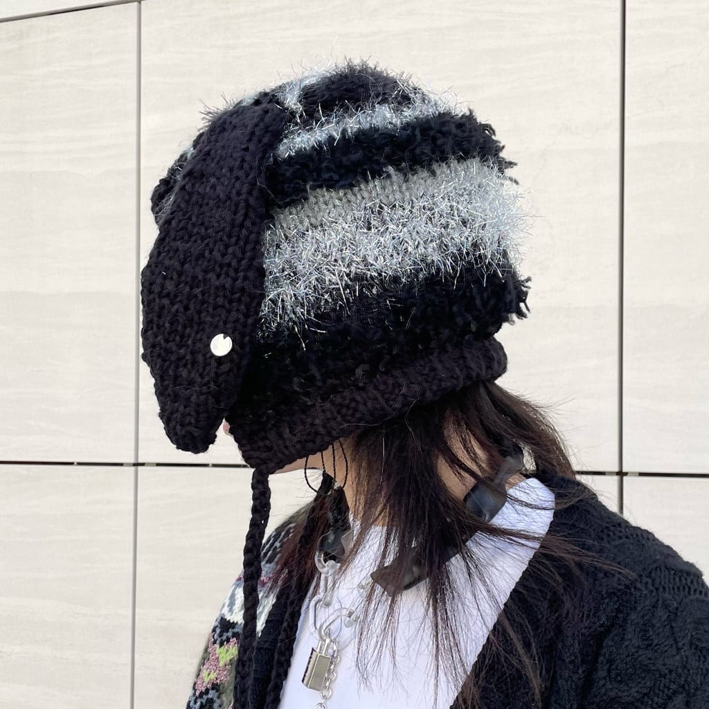 縷縷夢兎 ニット 帽子 うさみみニット帽 縷縷夢兎 うさ耳 ニット帽