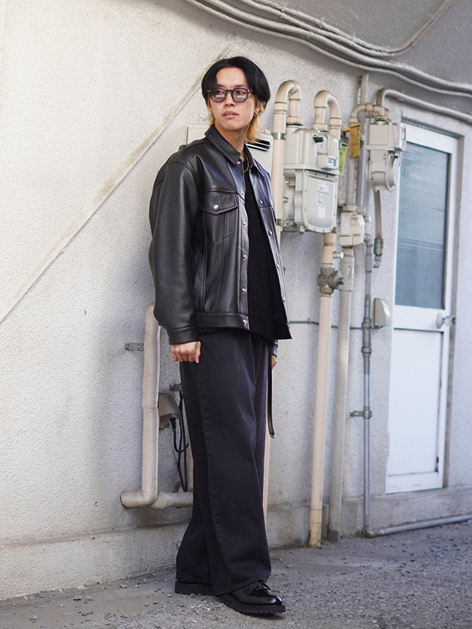 LEATHER TRUCKER JACKET ( TYPE-1 ) | WACKO MARIA(ワコマリア
