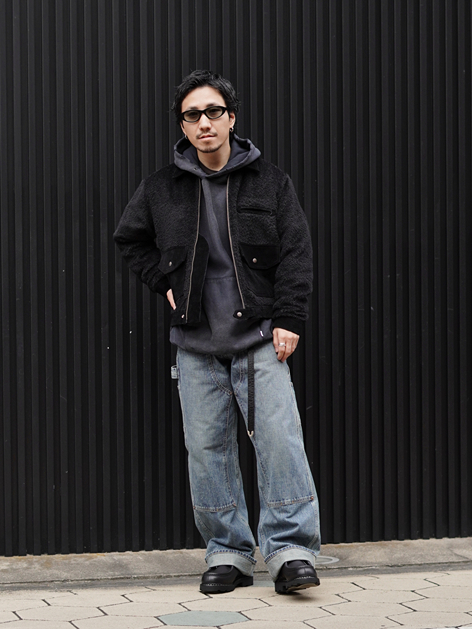 SUGARHILL SHAGGY BLOUSON(BLACK)