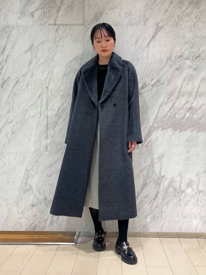 スーリーアルパカシャギーローブコート|ANAYI OFFICIAL ONLINE STORE