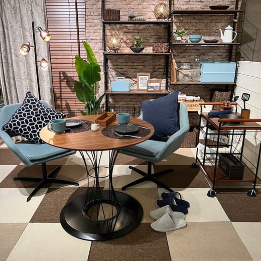 楽天市場】ダイニングテーブル (コルーナ ウォルナット) 幅80cm ニトリ