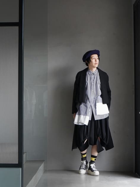 コムデギャルソン オムプリュス ハーフサルエルパンツ AD2001